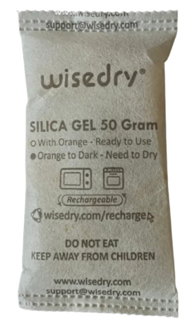 Desiccant pkt recommended for frame storage